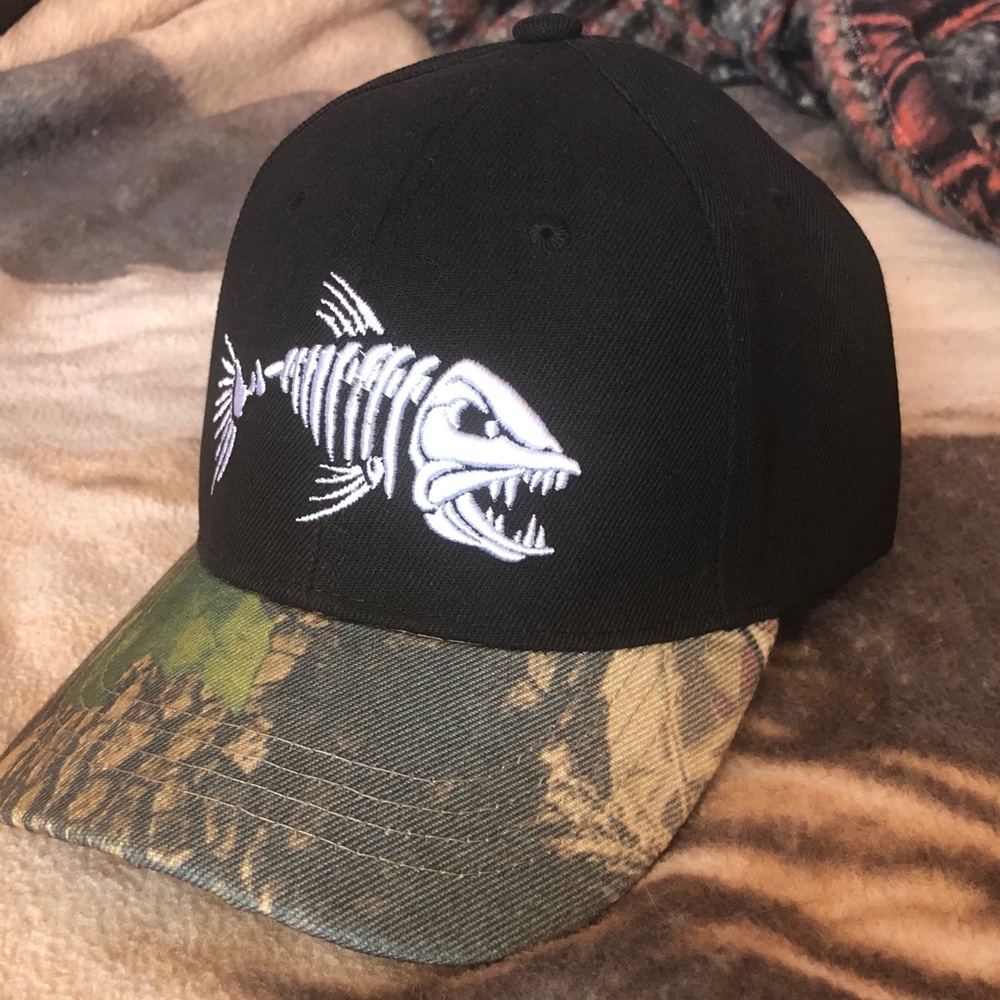 Fishbone Camo Baseball Cap Brand New